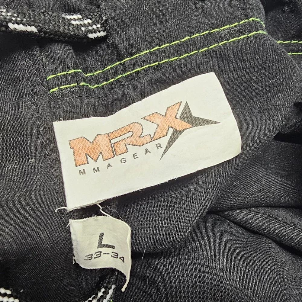 MRX‎ MMA Shorts Mens L 33 34 Lime Green UFC Cage Fighting Boxing Martial Arts